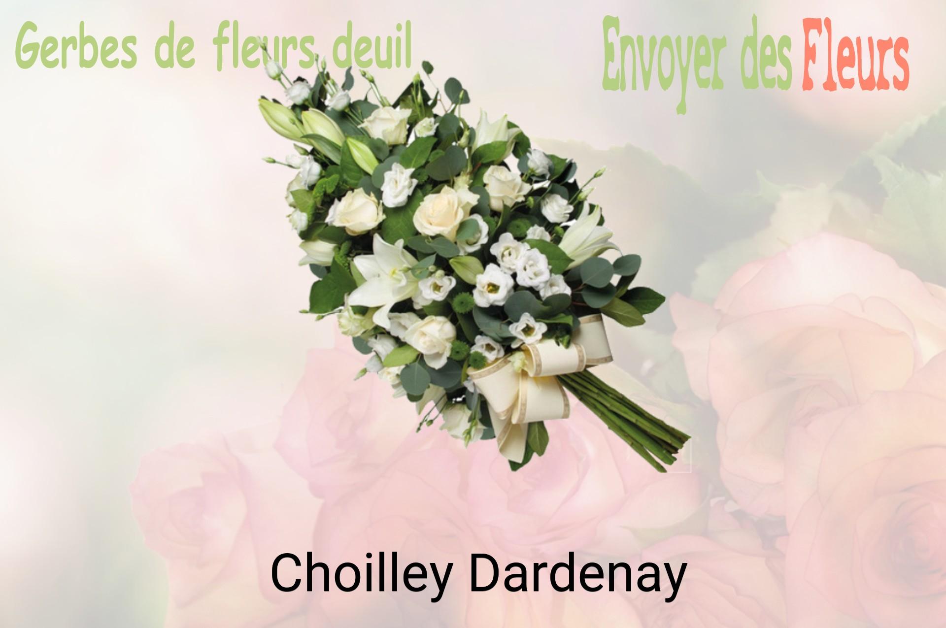 Gerbe de fleurs de deuil livrée à Choilley-Dardenay